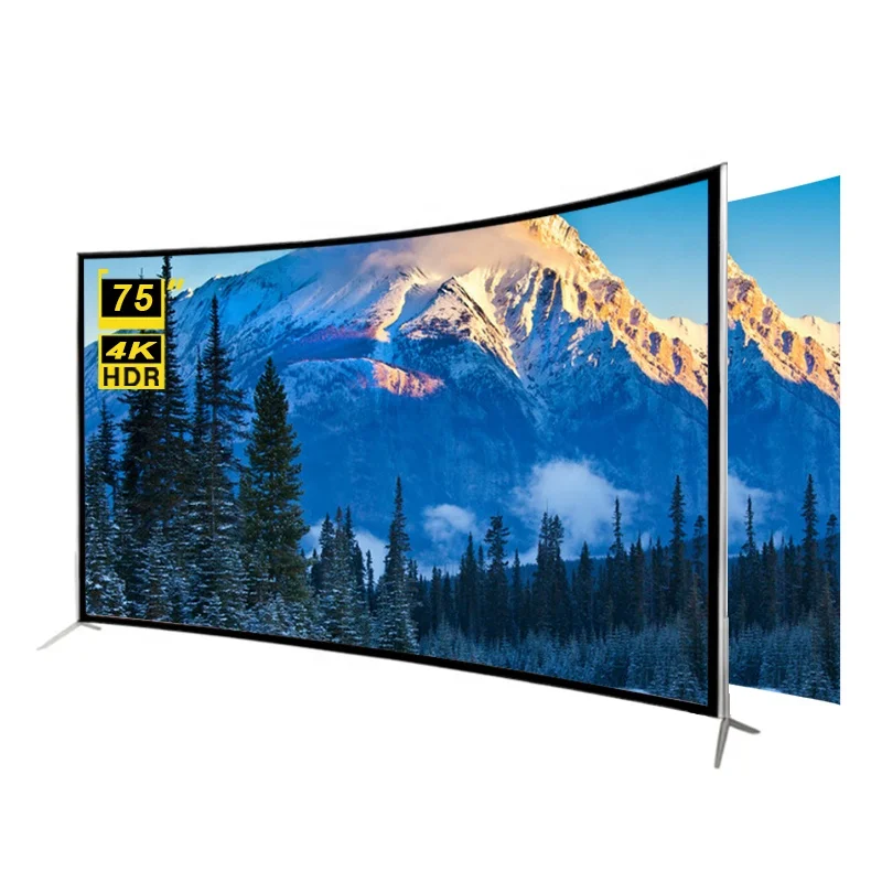 

Advanced Customization STLF ZJW 4K HD Eye protection Curved Screen TV 75 Inch Android Smart Television Customize Package