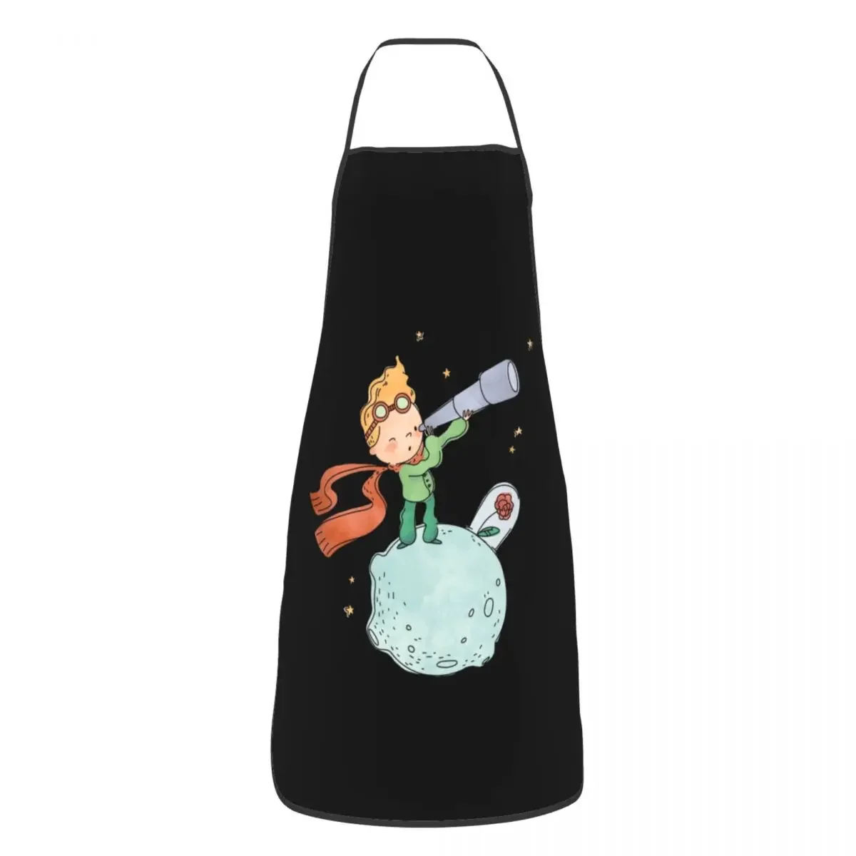 The Little Prince Apron for Women Men Unisex Bib Le Petit Prince French Fairy Tale Cooking Kitchen Tablier Cuisine Chef Baking