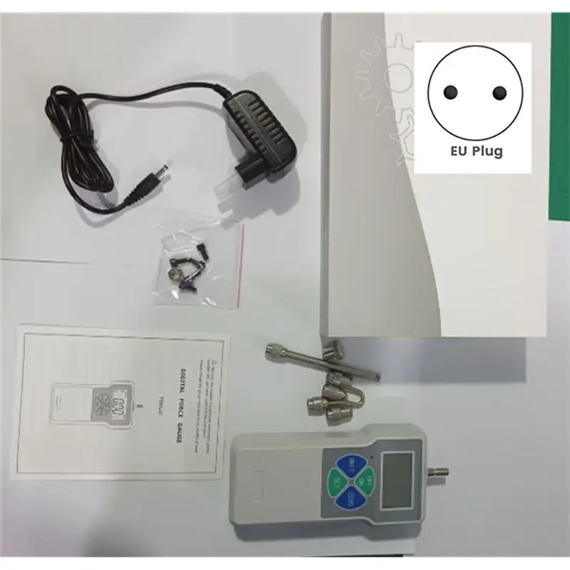 SF-500 Digital Force Gauge Portable Push And Pull Tester 500N Meter EU PLUG Digital Force Meter