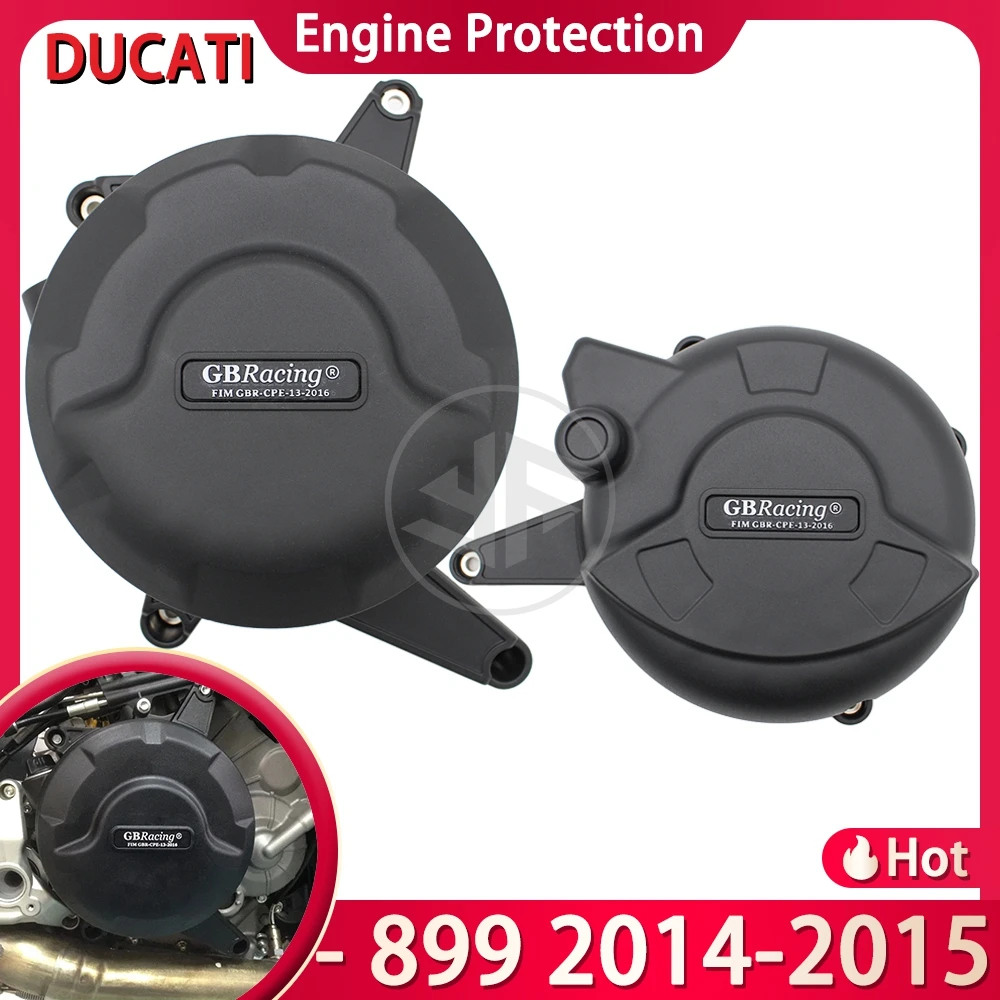 

GBRacing Motorcycle Accessories For DUCATI 899 2014 2015 Secondary Engine Protection 899 2014-2015 Alternator Cover Clutch Cover