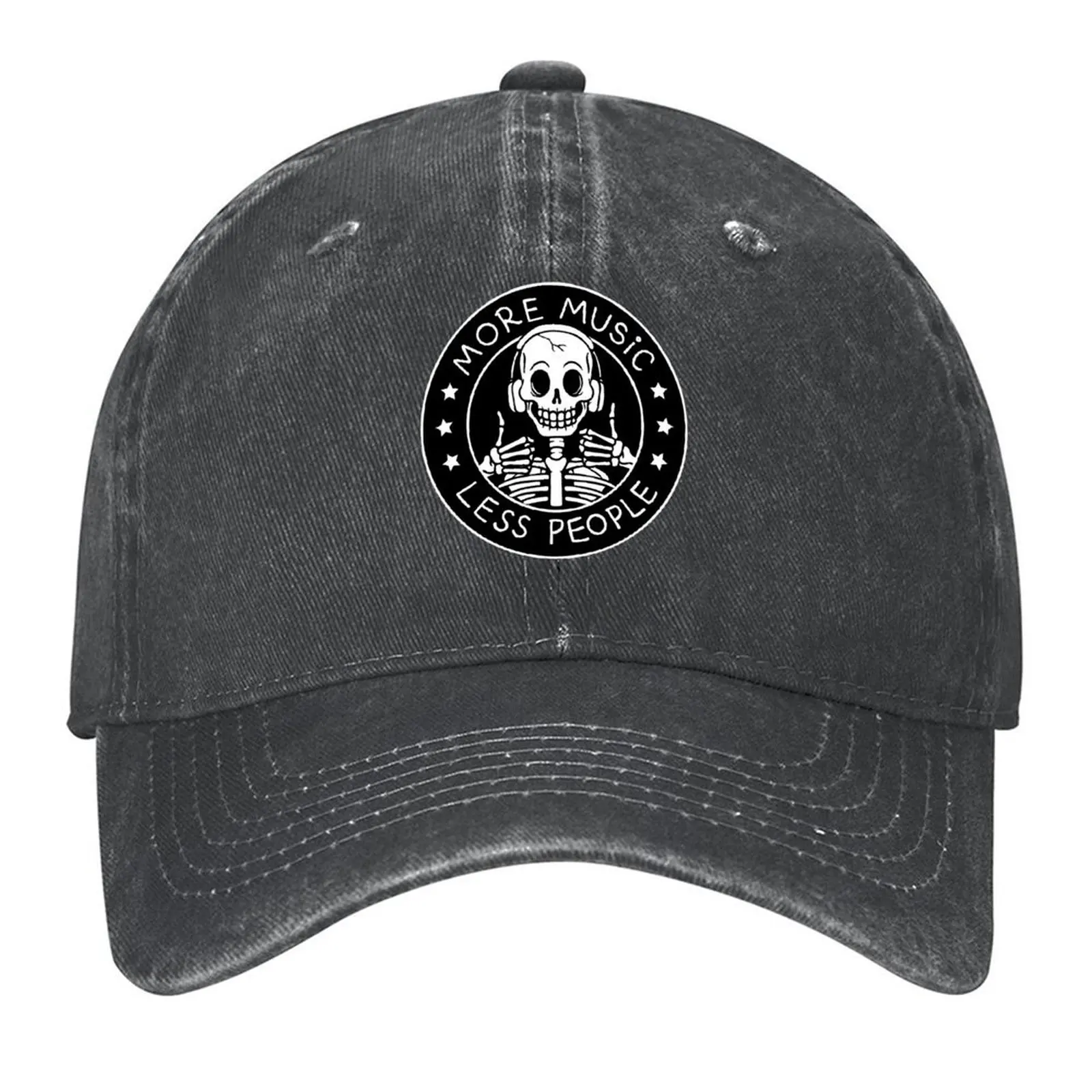 

More Music Less People by Tobe Fonseca Baseball Cap foam party Hat hats on offer fishing caps man Beach Outing Caps Women Men's