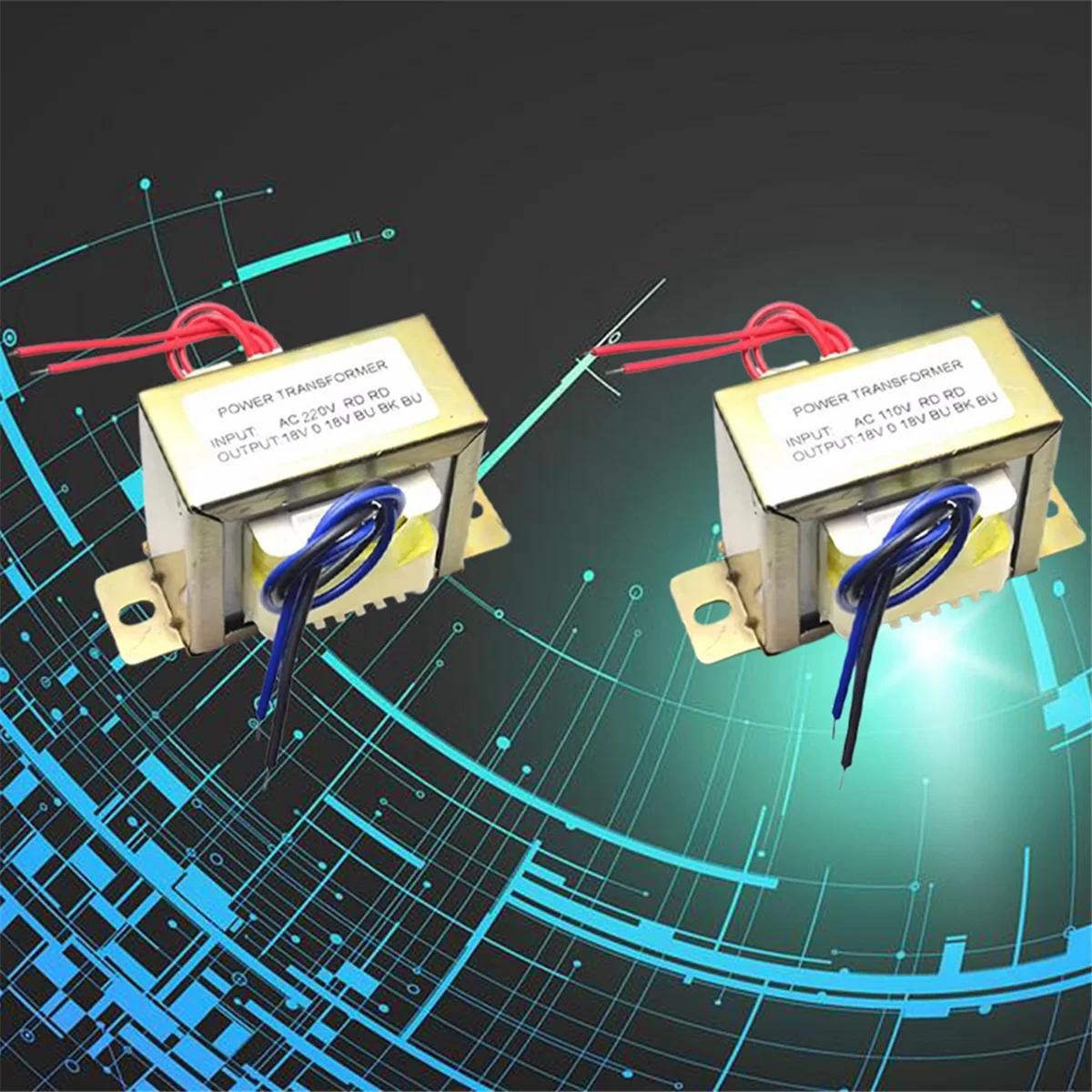 Power Transformer Power Transformer Dual AC 18V 50W EI Transformer 220V in Optional for Preamplifier 2.1 Amplifier Tone Board