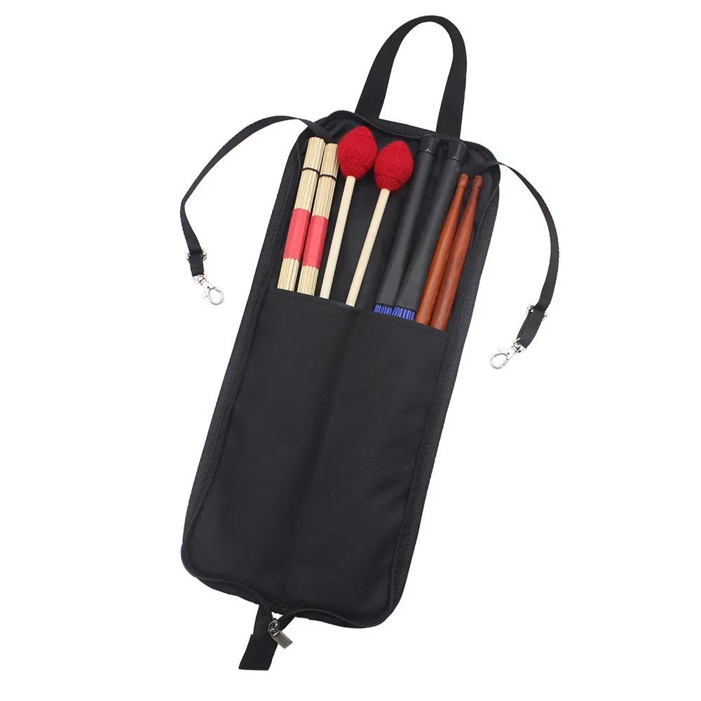 IRIN Trommelstock-Tasche, schwarz, Oxford-Stoff, verdicktes, farbenfrohes Etui, wasserdichte Handtaschen, Trageriemen, Percussion-Zubehör – Detail 2