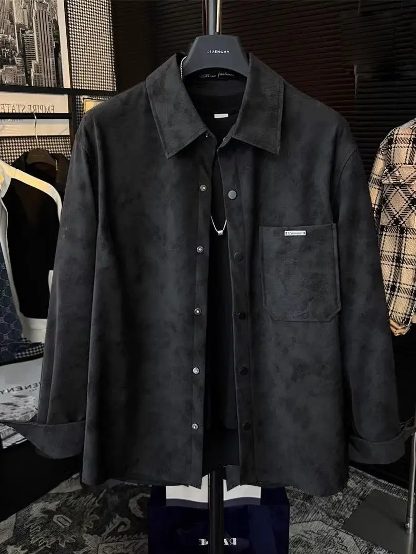 

Настоятельно рекомендуем: высококачественное люксовое пальто-рубашка из Гуанчжоу с длинным рукавом, осеннее, для мужчин и женщин, в стиле французского шика.