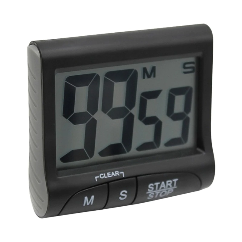 Temporizador Digital multifuncional con pantalla parte trasera magnética y alarma fuerte, para uso en cocina y