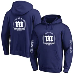 Montesa Motorcycle 2024 Spring and Autumn Trendy Solid Color Sports Hoodies Fleece Men's Sweatshirts Trendy Pullovers Hoodies