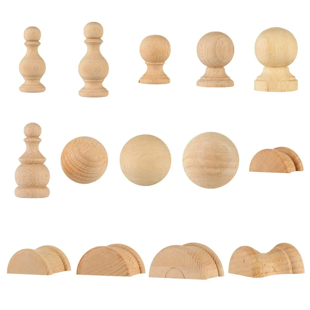 European Style Solid Wood Carved Furniture Foot Legs Cabinet Seat Feets Vintage Home Decor Decoration Accessories