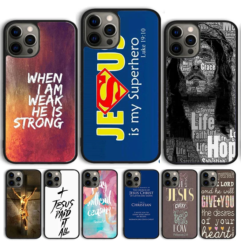 Bible verse Philippians Jesus Phone Case Cover For iPhone 16 15 14 13 12 Pro Max mini 11 Pro Max XS X XR Plus Coque