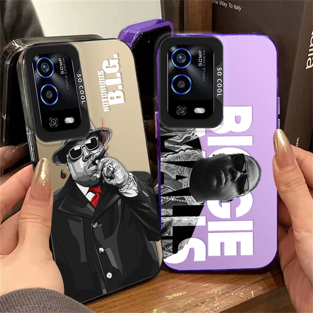 Hip Hops The Notorious B.I.G For OPPO Reno A98 A78 A76 A74 A58 8T 7Z 7 6 Pro 2020 4G 5G Fashion Colorful Silver Phone Case