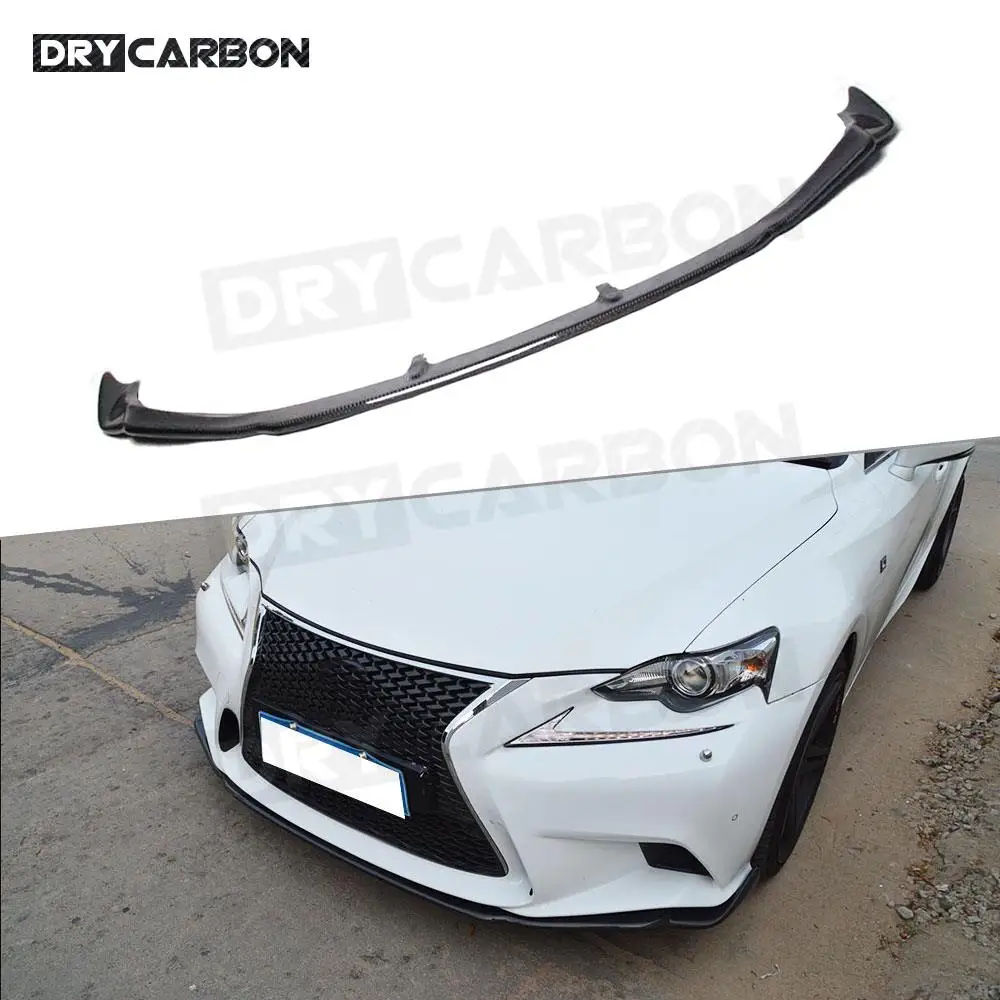 

Front Bumper Lip Splitters for Lexus IS250 IS350 IS F Sport Sedan 4 Door 2014-2016 Carbon Fiber Front Bumper Lip Spoiler
