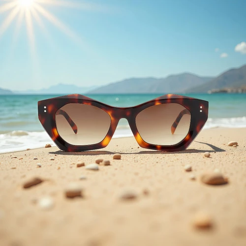 Imagen 2 del producto Gafas de Sol ChicOptix Retro de Moda para Mujer, con Estampado de Leopardo y Forma Poligonal, Gafas de Sol Retro de Acetato para Hombre, Protección UV400, Casuales para Exteriores