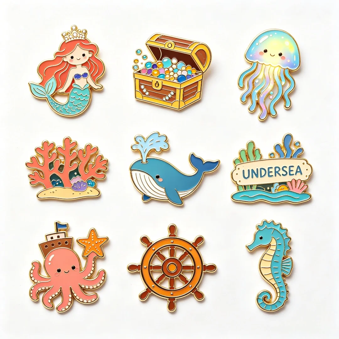 Manufacturer Metal Pins No MOQ Personalized Animal Design Customized Hard Enamel Pins Soft Enamel Pins