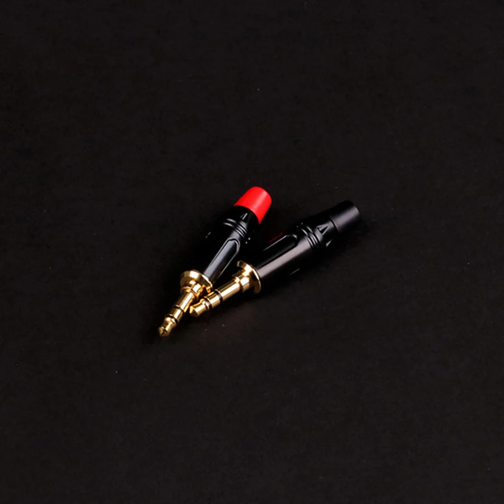 1PC 3Poles Stereo 3.5mm Jack Male Plug Connector Soldering Wire Connector Gold Plated 3Pin 3.5mm Plug Headset Earphone DIY