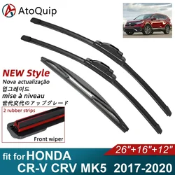 Double Rubber Car Wiper Blades for 2017-2020 HONDA CR-V CRV MK5 Front Rear Windscreen Wipers Accessories 2017 2018 2019 2020