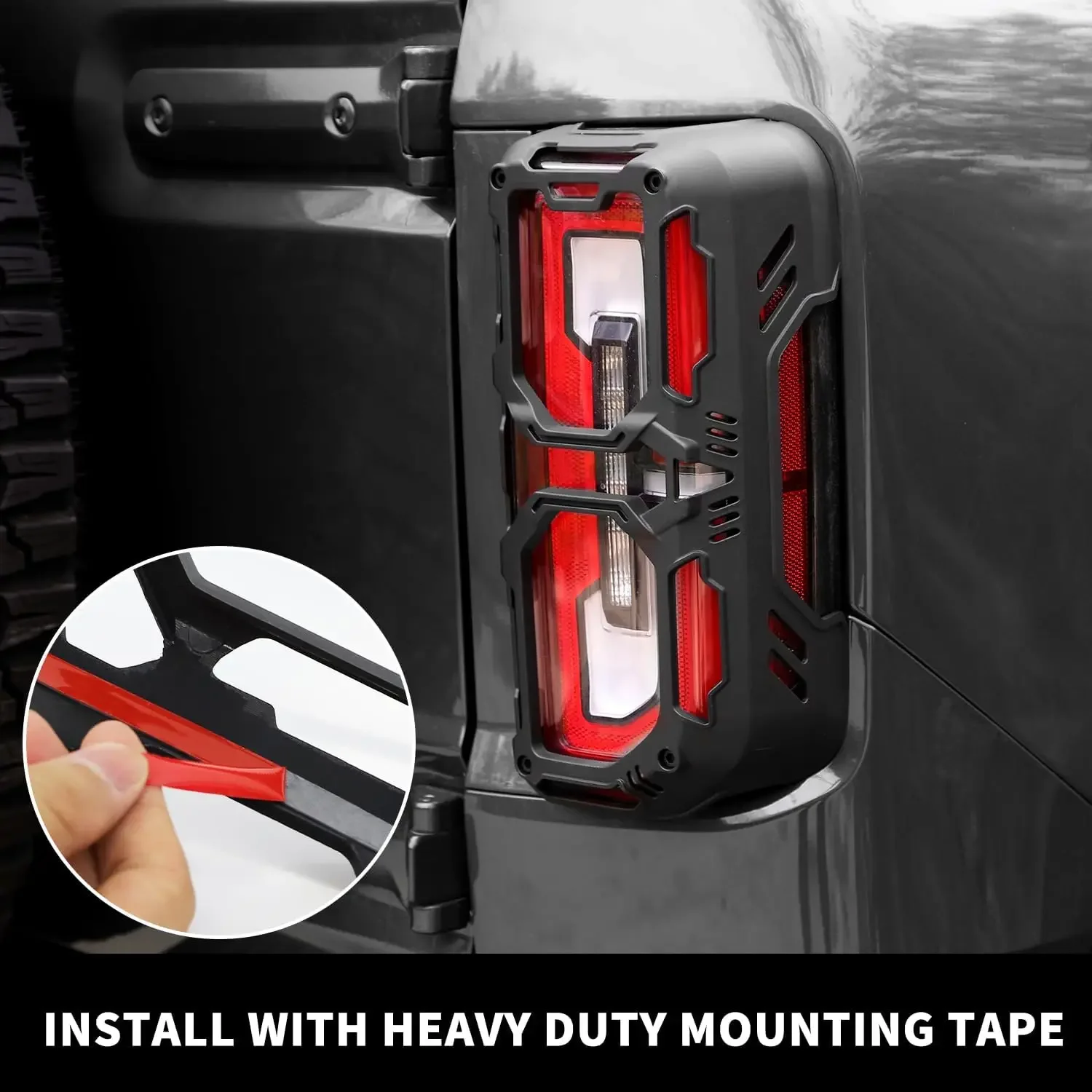 

Latest Tail Light Cover Rear Light Guards Protector For Ford Bronco 2021-2023 Exterior car accessories