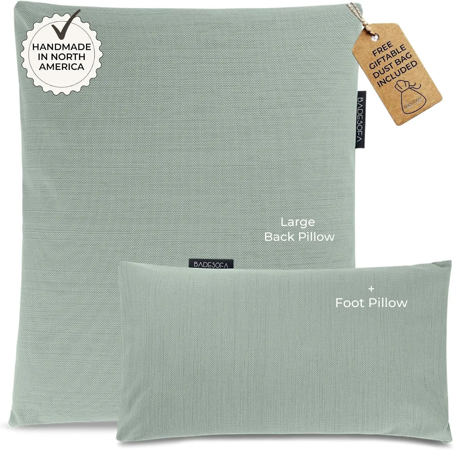 ® Luxury Full Body Bath Pillow Set 2-Piece in Green