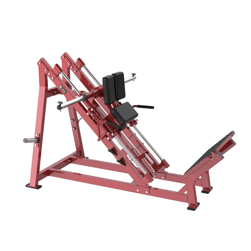 Mpks Steel Plate Loaded CX-HM28 45° Degree Hack Slide Leg Press With Safety Features For Strength Training And Gym Equipment