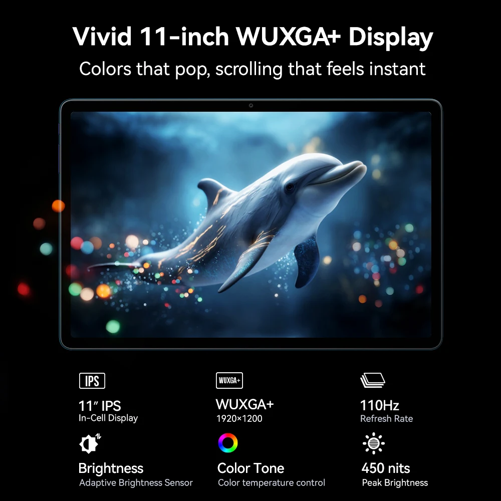 ALLDOCUBE iPlay 70E Tablet 10.95'' 110Hz Display Unisoc T7300 16GB