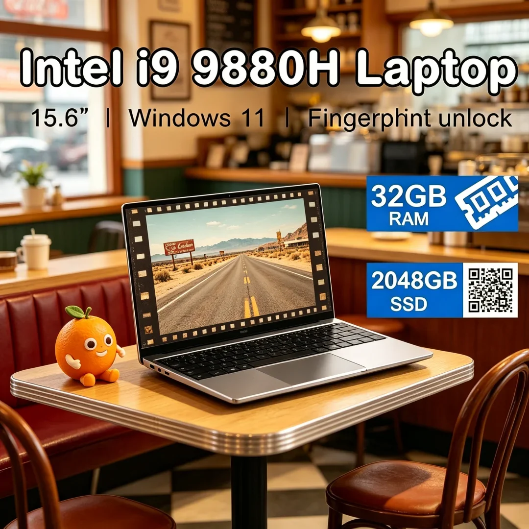

2026 Sagacious 15.6 " Laptop Intel Core I9-9880H 32GB RAM 2TB SSD Arcane Streamlined Gaming Laptop 1920*1080 Windows 11