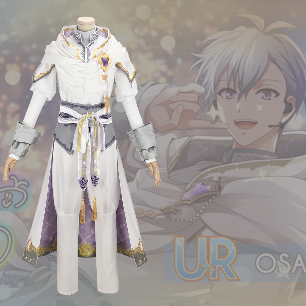 idolish7 Live 4bit Beyond The Period Osaka Sogo Cosplay Costume White And purple blue Tuxedo Full size customization