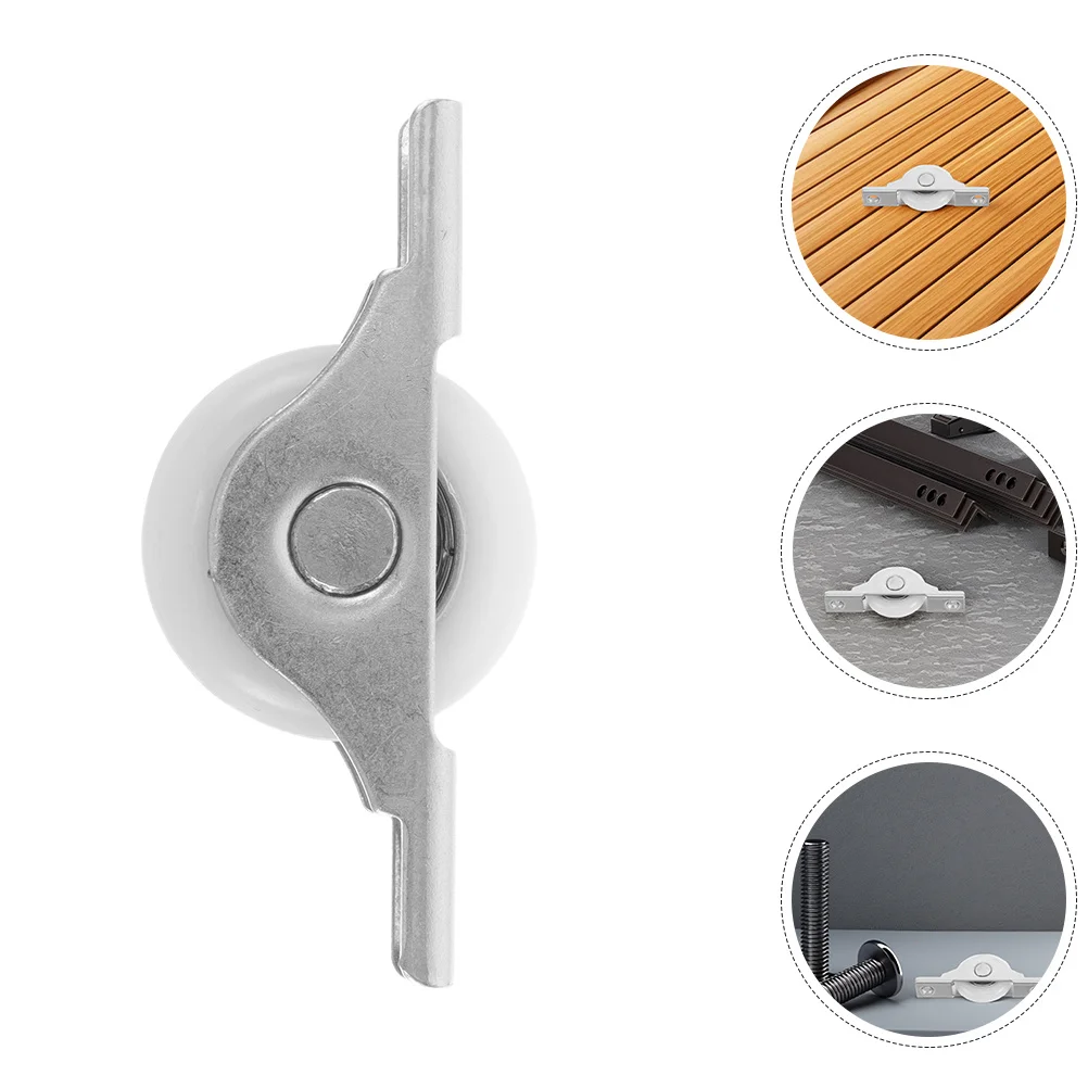 

4pcs Sliding Rollers Heavy Duty Steel U-Shaped Groove Smooth Rolling Wheels For Screen Door Wardrobe Cupboards Furniture Window