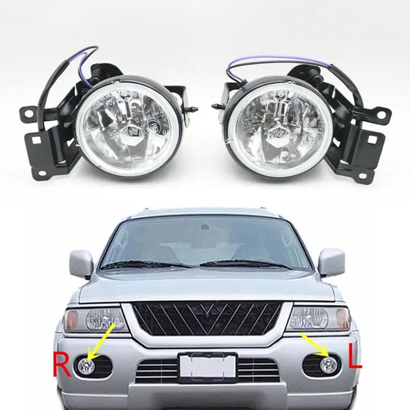 Front Bumper Driving Fog Light Lamp For Mitsubishi Pajero Montero Sport Dakar Challenger 1999-2006 Nativa 1996-2011