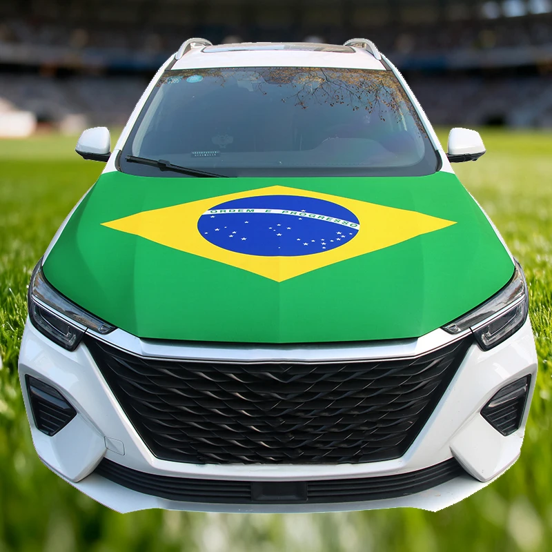 National Flag 115x160CM Car Hood Cover Flag  Decorative Automobile Engine Hood Wrap for Vehicle Decoration Customized Flag