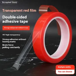 Double Sided Adhesive Tape Acrylic Transparent No Traces Sticker for LED Strip Transparent Seamless Double-Sided Tape 10m