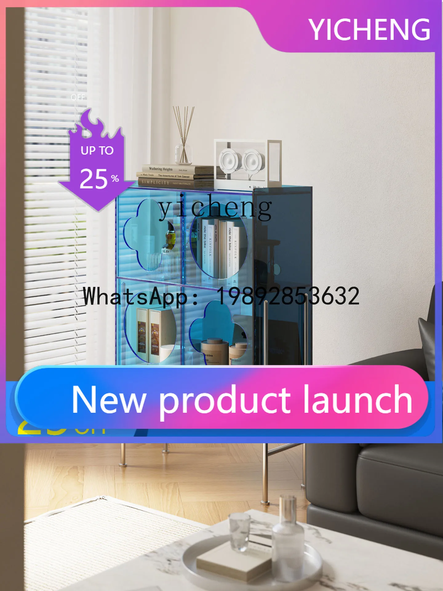 

Q6 Обеденный боковой шкаф Гостиная Диван Шкаф для хранения Шкаф для хранения Книжная полка