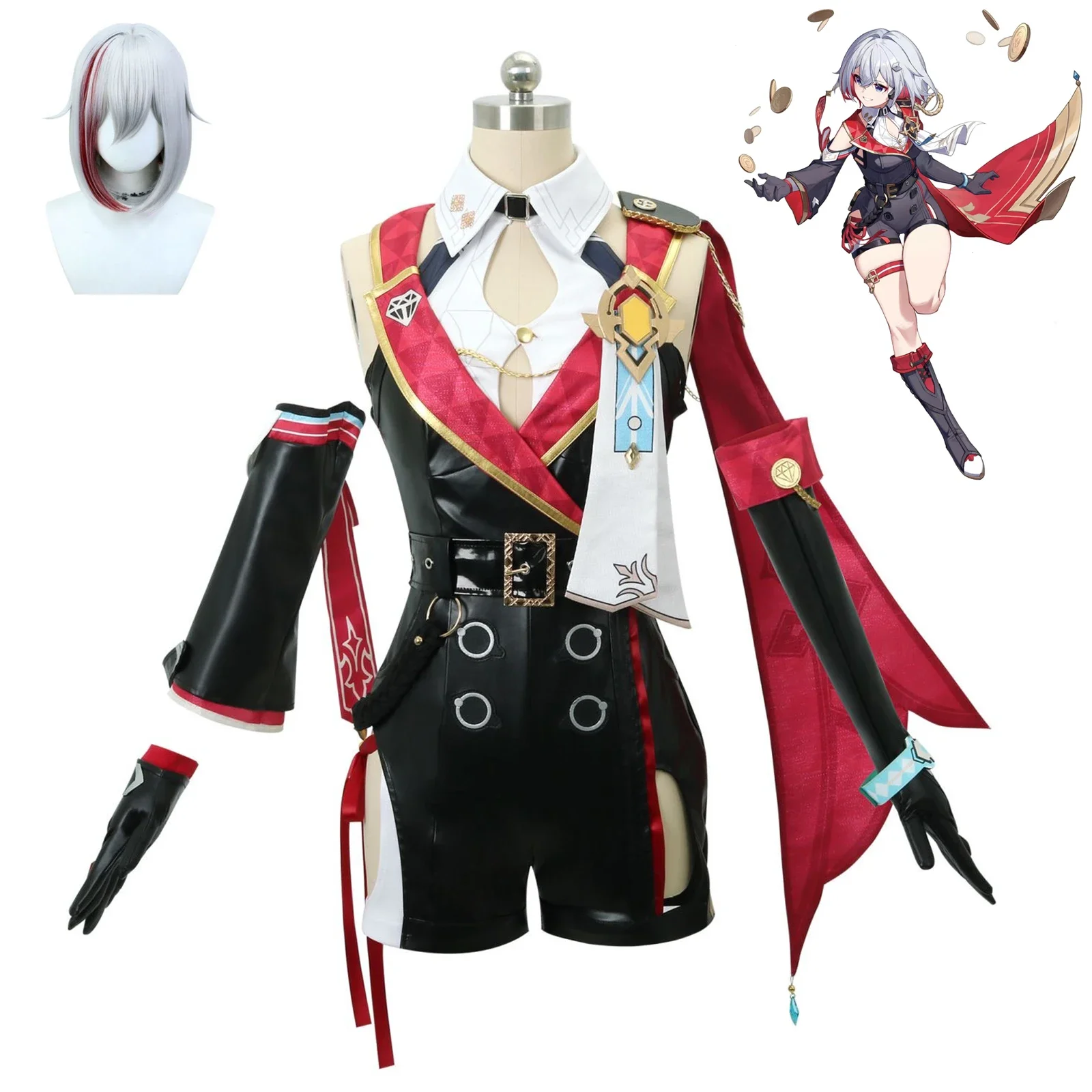 

Honkai: Star Rail Topaz girl and women Cosplay Costume For Halloween Carnival parties and all types of activities