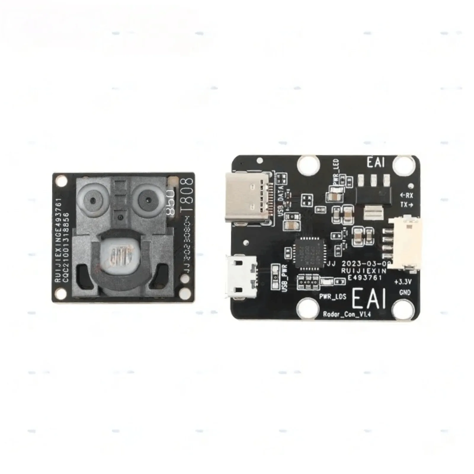 Модуль твердотельного датчика LiDAR YDLIDAR GS2 100г. ° FOV Предотвращение препятствий для робота-вакуумной навигации