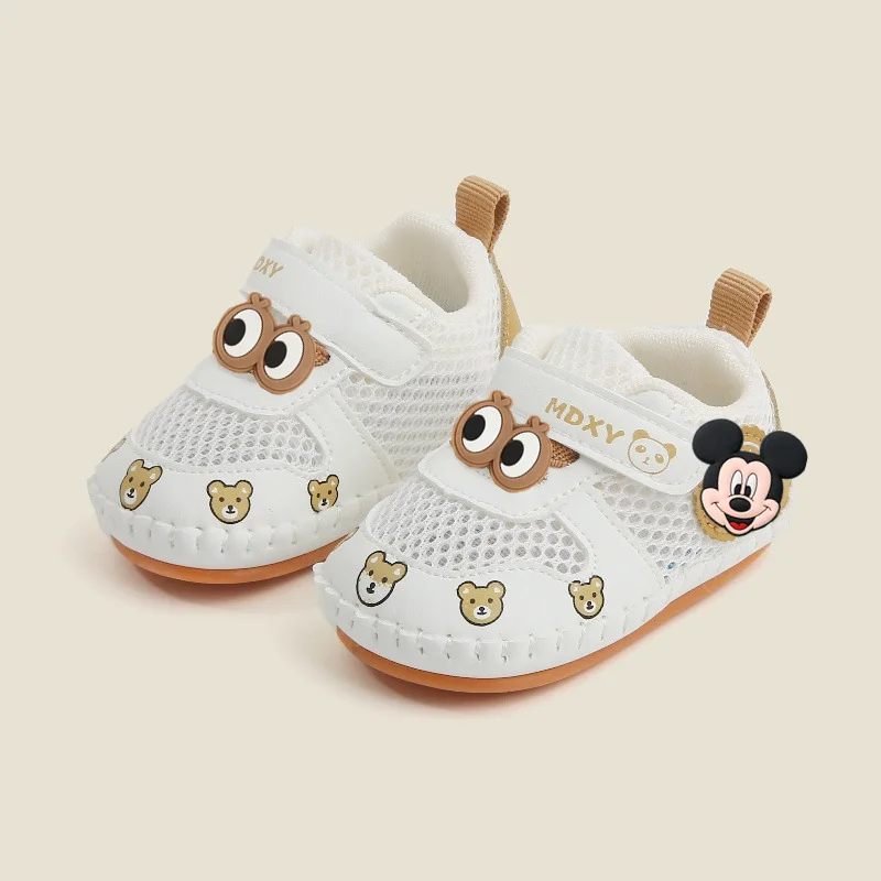 

Mickey mouse kid Spring fall Soft Step Front Shoes Baby 0-1 Years Old first walkers Girl Anti-Drop Four Seasons Casual Shoes