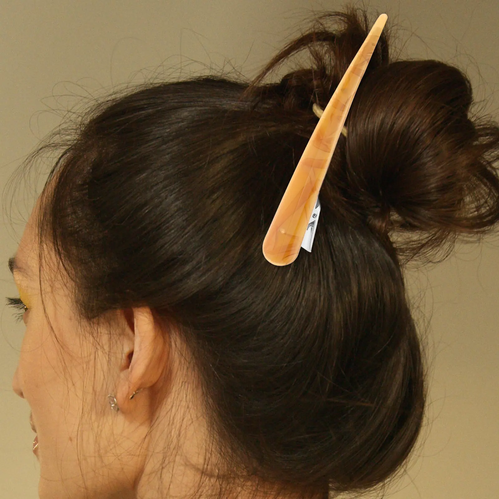 

1 шт. винтажная заколка-уточка из ацетата, изящная модная заколка-крокодил для повседневного и праздничного использования