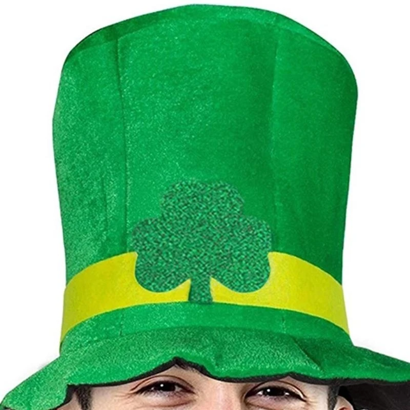 Patrick's Day Suit Clover Glasses Socks Hat for Parades Party Carnival Cosplay