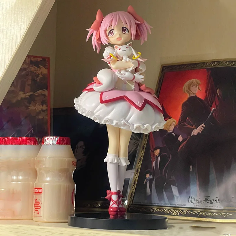 18 cm Puella Magi Madoka Magica Anime Figuur Kaname Madoka Action Figure Magic Girl Model Decor Standbeeld Poppen Speelgoed Kerstcadeau