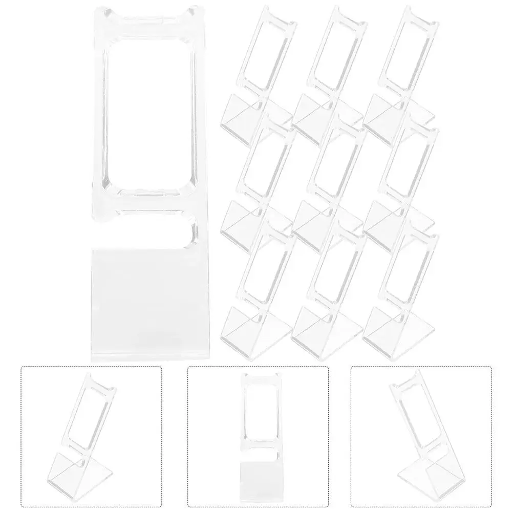 

50Pcs Watch Display Stand Transparent Plastic L-Shaped Holder Showcase for Home Store Jewelry Organizer Rack Watch Holder