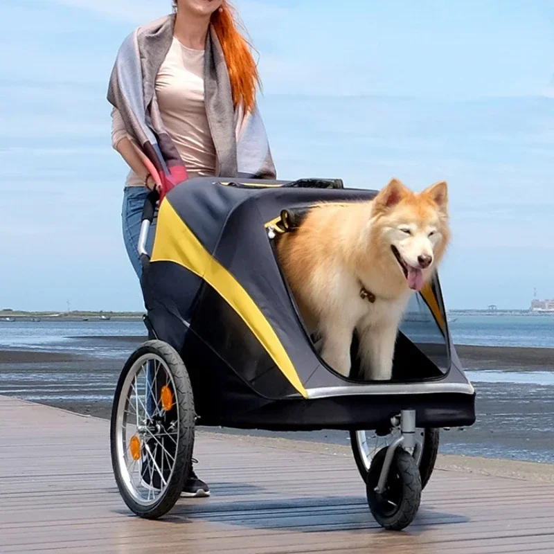 Big dog cart pet Old dog foldable