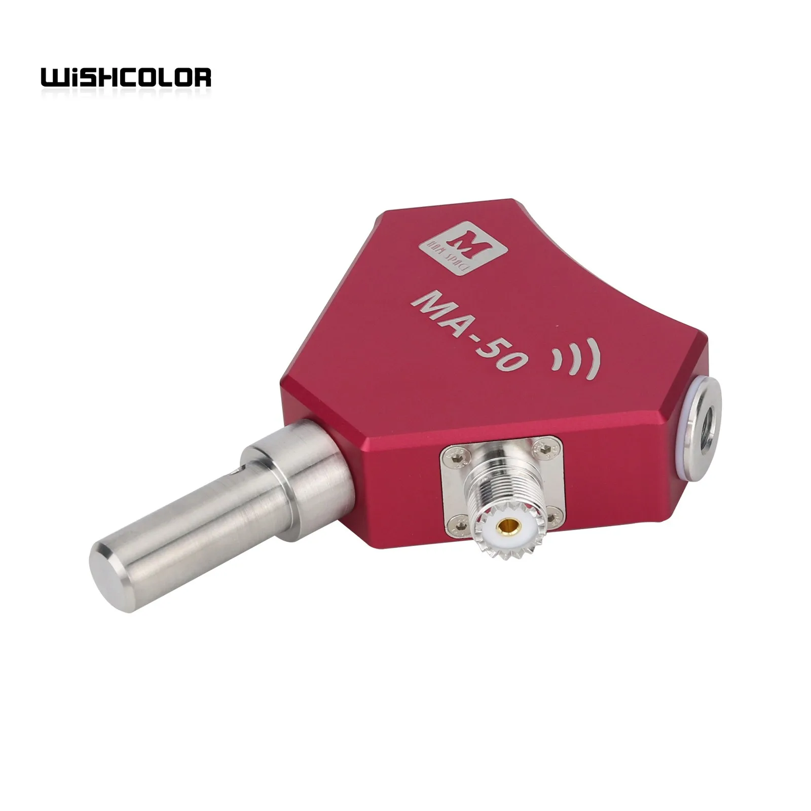 Wishcolor Red/Bule MA-50 14-50MHz 200W 50ohms Portable Positive V Telescopic Shortwave Antenna V1.0 Female Connector