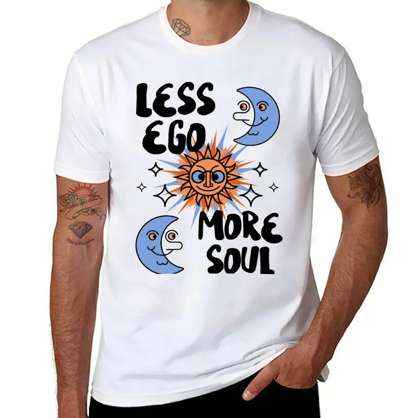 

Less Ego More Soul T-Shirt t shirt man luxury t shirt custom print T-Shirt