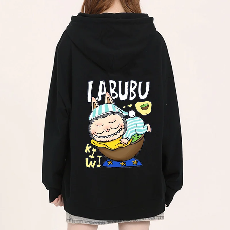 Anime LABUBU Print Hoodies Couple student street sports casual Hoodies