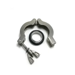 KF10 KF16 KF25 KF40 KF50 , rubber gasket bracket aluminium alloy vacuum tube clamp , Vacuum bellows clamps