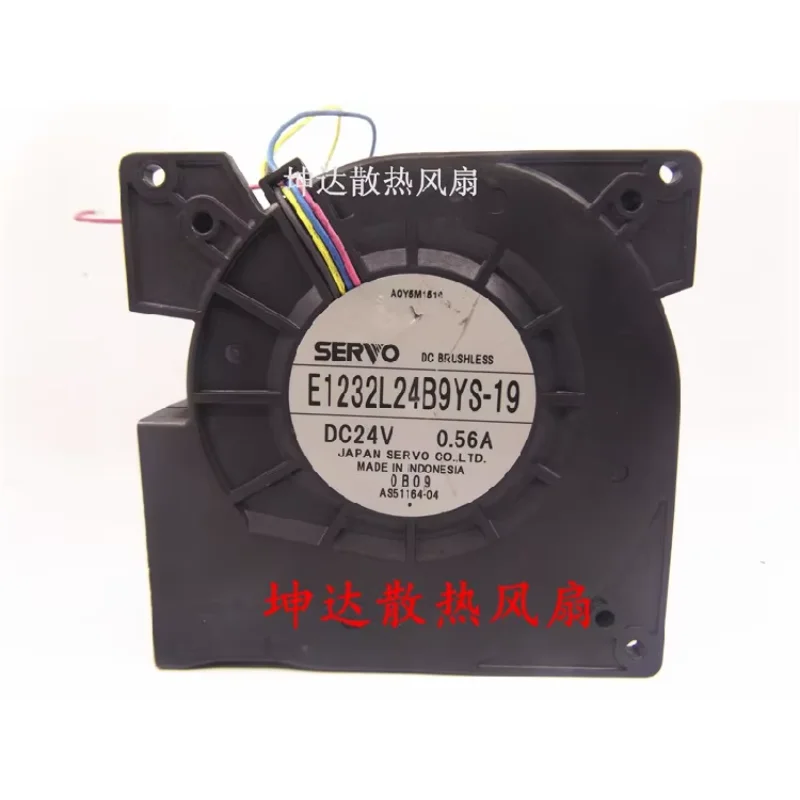 Servo E1232L24B9YS-19 DC 24V 0.56A 120x120x32mm 4-Wire Server Cooling Fan