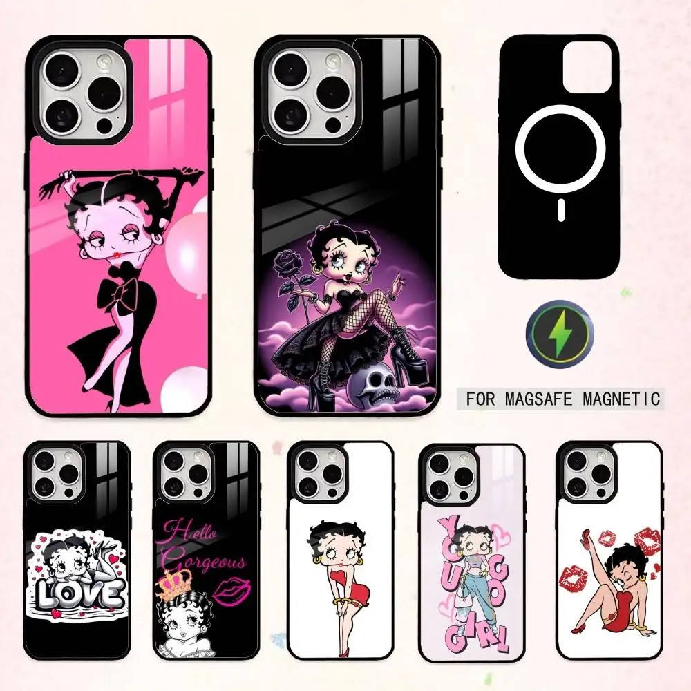 

G-Girl G-Betty-es B-BoOpS Phone Case For iPhone17,16,15,14,13,12,11 Plus,Pro Max Magnetic For Magsafe Wireless Charging