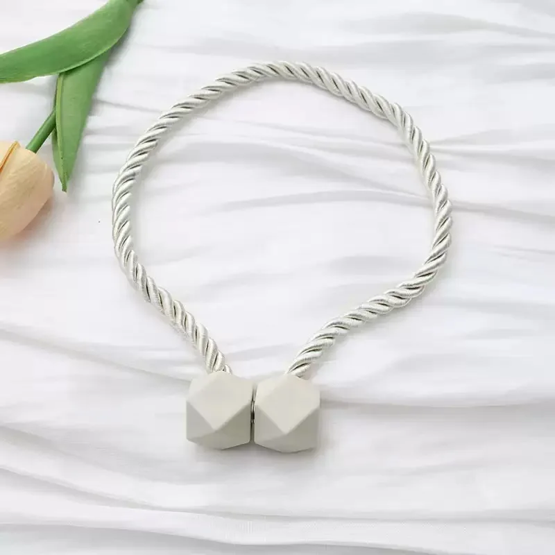 2 Stück Rhombus Magnetische Vorhanghalter Vorhangbinder Starker Magnet Mehrere Farben Vorhangseilhalter für Wohnzimmer Schlafzimmer Dekoration – Detail 9
