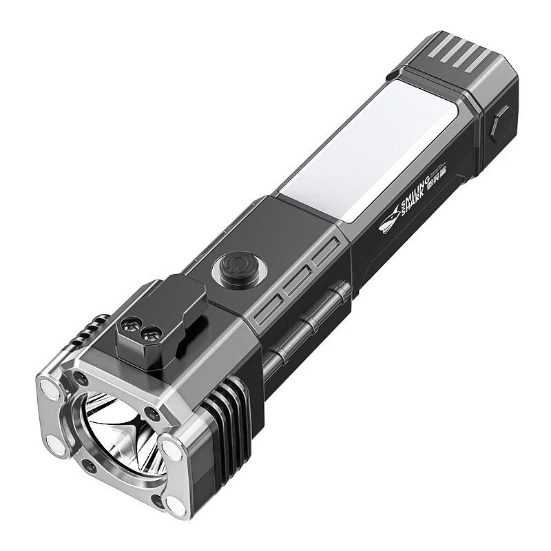 Multifunctional Car Safety Hammer 7 in 1 Emergency Flashlight Tool for Vehicle Escape and Fire Rescue