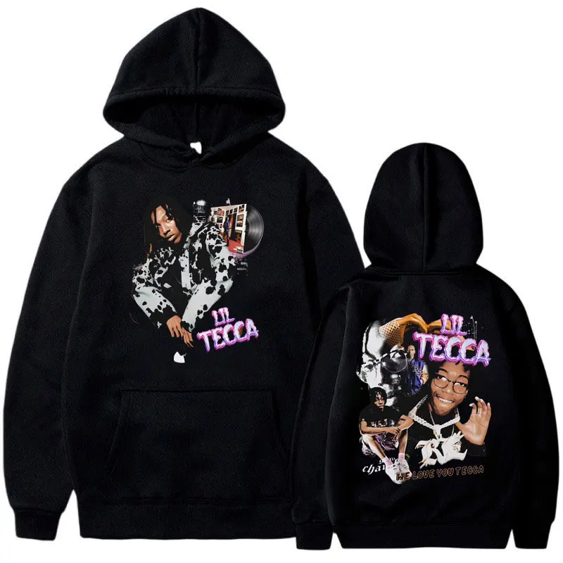 

Lil Tecca 2024 new in hoodies & sweatshirts Men's women's Vintage trend Hip-hop pullover Autumn and winter oversized streetwear