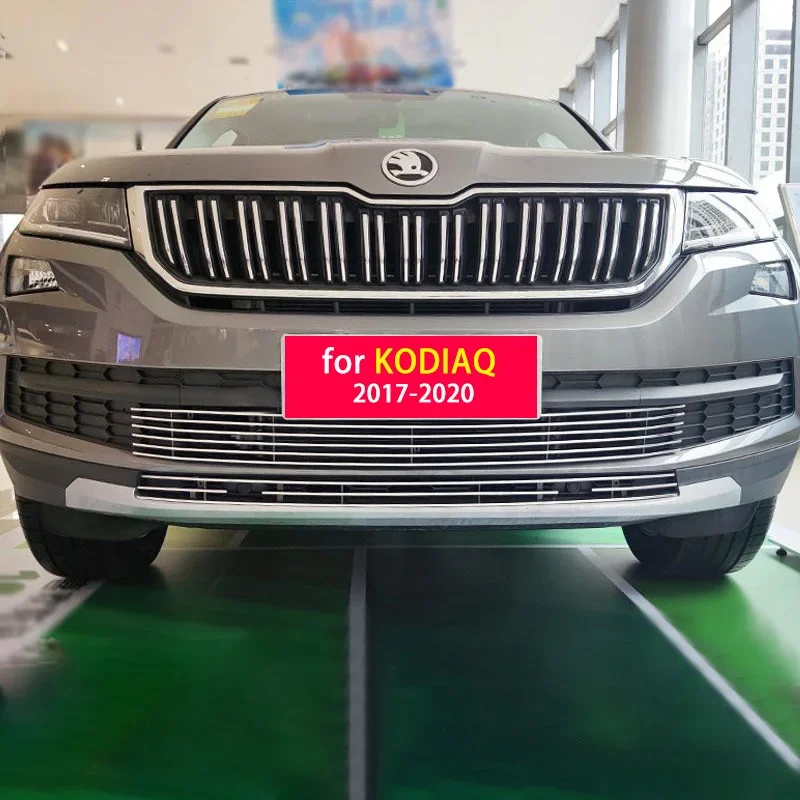 For SKODA KODIAQ 2017-2020 KAROQ 2018-2020 Front Grille Front Building Decorative Bright Strip Supplies Accessories