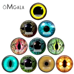 In Pairs Dragon Cat Doll Eyes Dome Patterns 12mm/16mm/18mm/20mm/25mm Round photo glass cabochon demo flat back Making findings