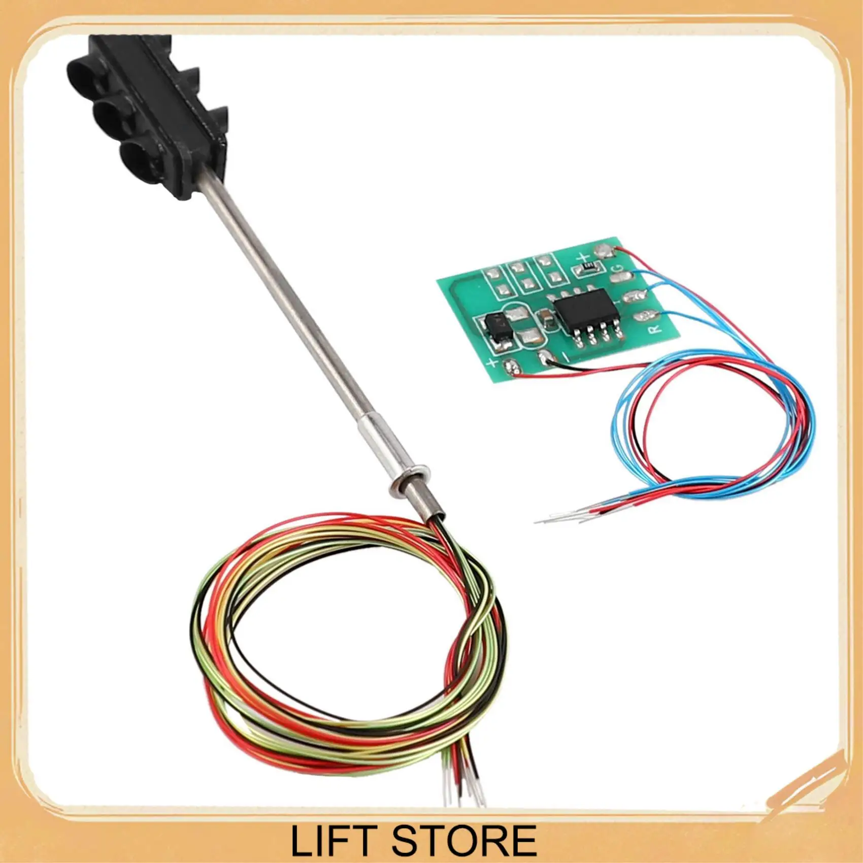 BTLIFE-2X 3 Color Traffic Light Signals Ho Oo Scale Model 6Led For Diy Sand Table Crossing Street Construction Railway Two Side