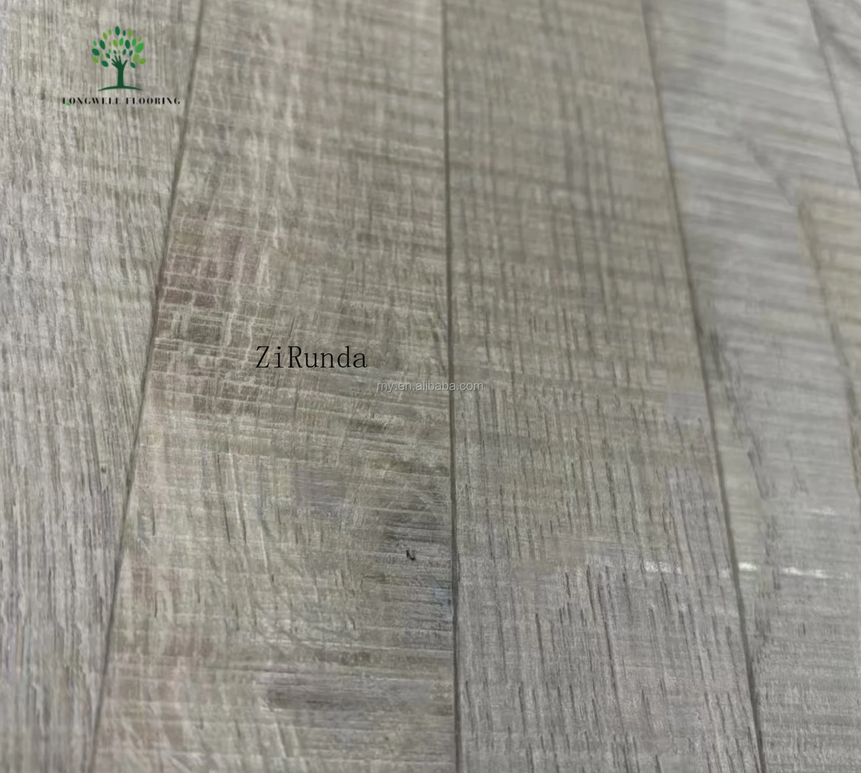 Lantai parket kayu ek Eropa versi kustom, lantai herringbone sangat sempit